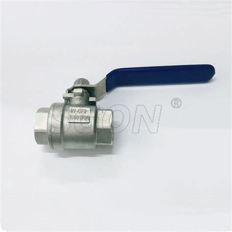 2 Piece Stainless Steel Full Port Bore Screwed Threaed Ss304 Ss316 Ball Valve Locking Device