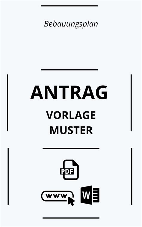 Antrag Bebauungsplan Vorlage Muster