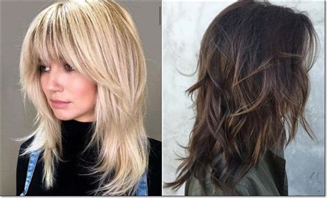 Orta Boy Katlı Saçlar ve Katlı Saç Kesim Modelleri Blonde Layered Hair