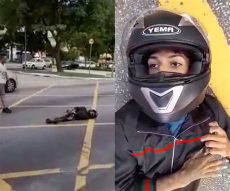 Notícias Vídeo Mostra Assaltante Sangrando No Asfalto Após Ser