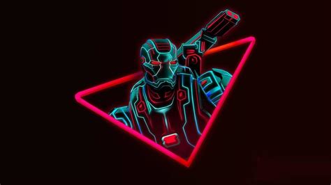 Avengers Neon Wallpapers Wallpaper Cave