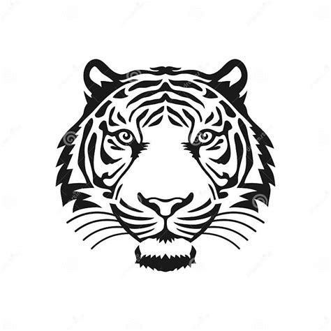 Logotipo De La Cara Del Tigre De La Imagen Predatora De Clip De Icono