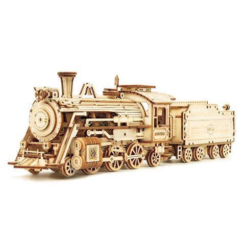 Robotime ROKR Train Model 3D Wooden Puzzle Toy Assembly Locomotive — Luxenmart Up to 80% Off ...