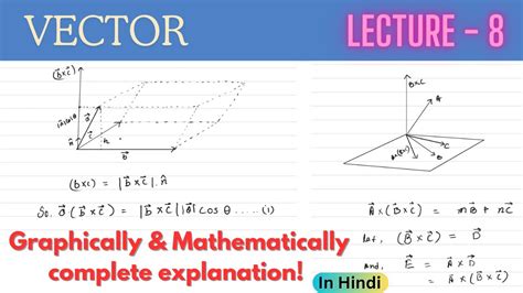 Scalar Triple Product And Vector Triple Product Lecture 8 Youtube