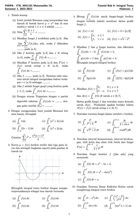 Tutorial Bab Matematika A Itb Tahun Mes Consulting