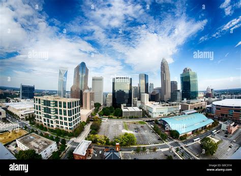 Aerial view of Charlotte North Carolina skyline Stock Photo - Alamy