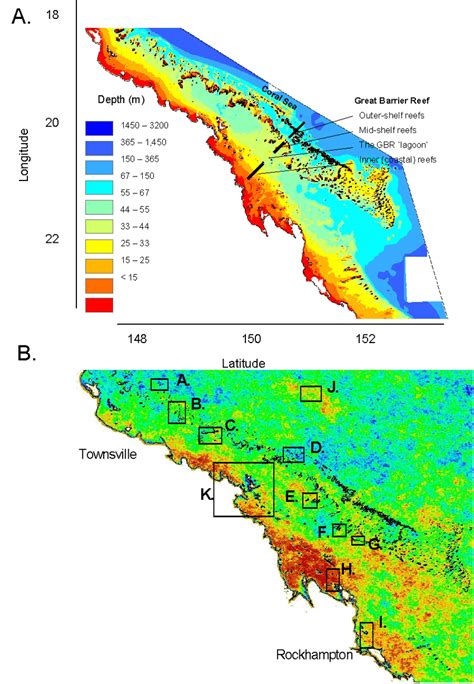 Topography Of Great Barrier Reef