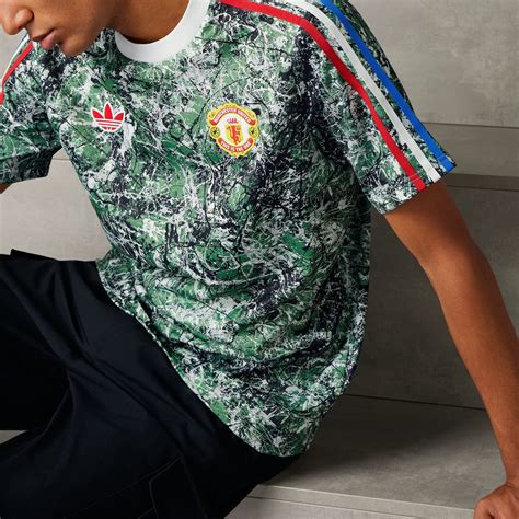 Adidas Manchester United Stone Roses Originals Icon Jersey Multicolour Adidas Uae