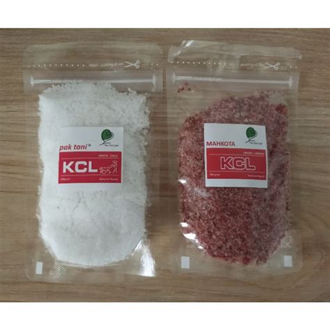 Jual Pupuk Buah Kalsium Kcl Putih Pak Tani Kcl Merah Mahkota Kemasan