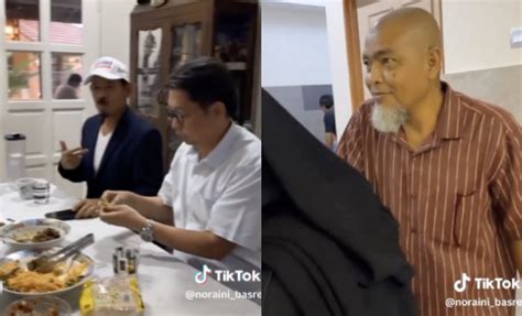 Kelibat Ira Kazar Hidang Makanan Syamsul Yusof Sedang Cuci Pinggan