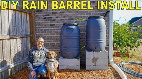 The Best Diy Rain Barrel Install Complete Guide Youtube Rain