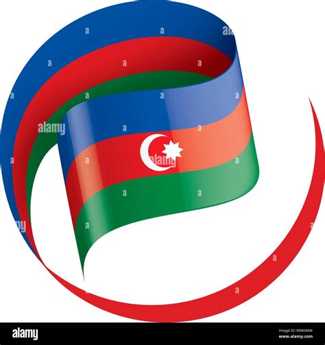 Azerbaijani Flag Waving Stock Vector Images Alamy