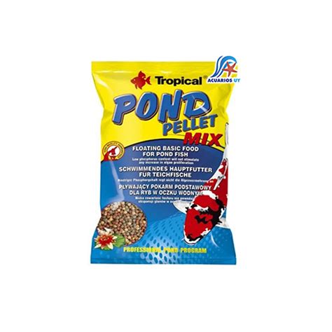 Alimento Para Carpas Tropical Pond Pellet Mix G Acuarios Uy