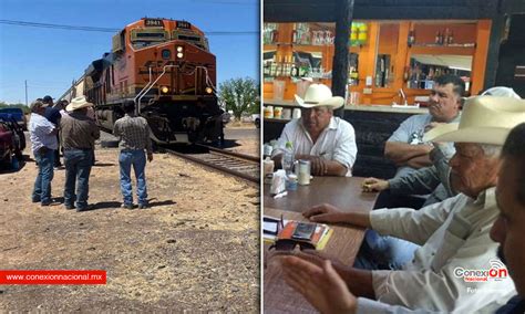 Liberan agricultores de Chihuahua vías del tren tras dos días de