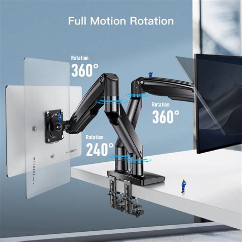 Huanuo Dual Monitor Stand For To Inch Premium Dual Monitor Mount