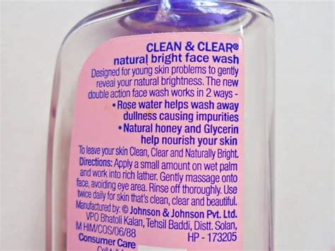 Clean And Clear Natural Bright Face Wash Review Glossypolish