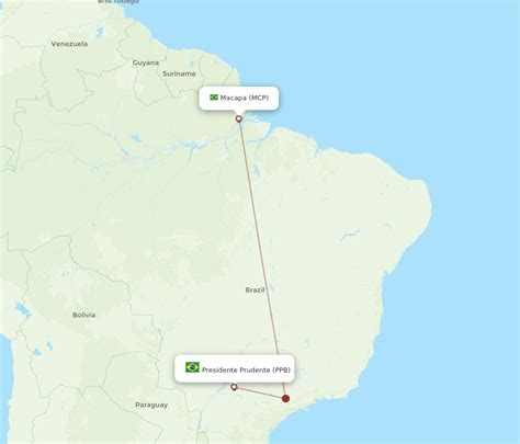 Flights From Presidente Prudente To Macapa Ppb To Mcp Flight Routes