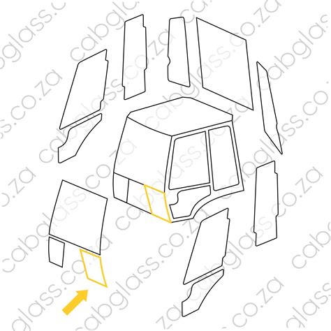 Windscreen Lower Lh Jcb Tlb 3dx 4dx Cabglass