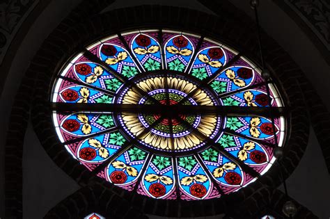 Free Images Light Pattern Color Religion Material Stained Glass Circle Art Symmetry