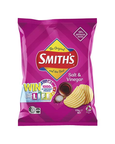 Smith's Crinkle Cut Salt & Vinegar Chips 170g Gifts case of | eBay