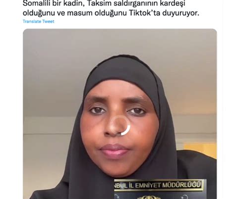 TikTokta Video Yayınlayan Kadın Taksim Patlamasındaki Saldırgan Ahlam