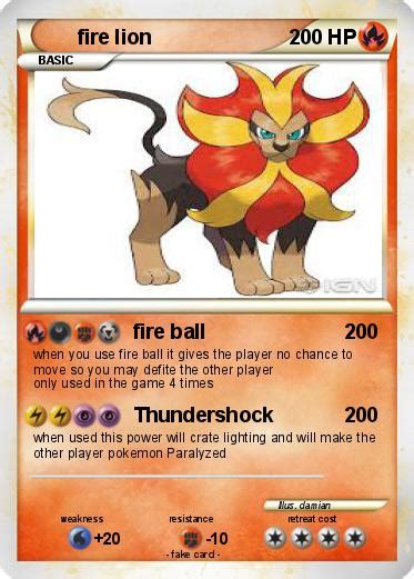 Pokémon fire lion 24 24 - fire ball - My Pokemon Card