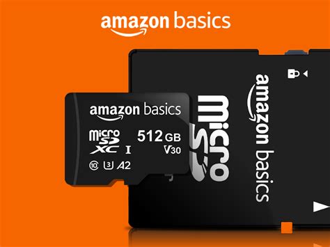 Amazon Basics MicroSDXC, 512 GB, mit SD Adapter, A2, U3 ...