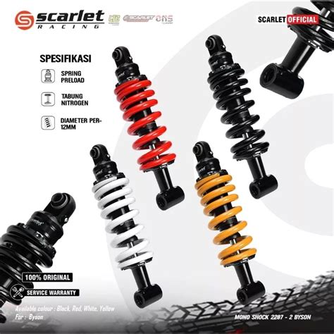 Jual Monoshock Belakang BYSON Scarlet Racing Shockbreaker MONO SHOCK