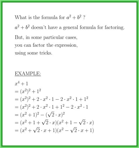 A 2 B 2 Formula And Example Lunlun