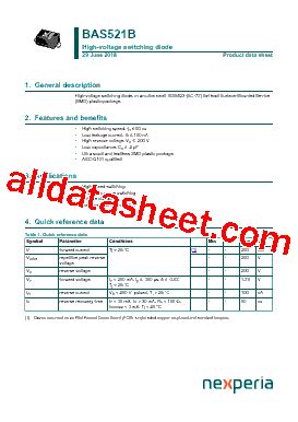 Bas B Datasheet Pdf Nexperia B V All Rights Reserved