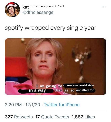 Funny And Embarassed Reactions To Spotify Wrapped 2020 Hilarious Funny Relatable