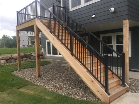 Deck Stair Railing Aluminum Madison Art Center Design