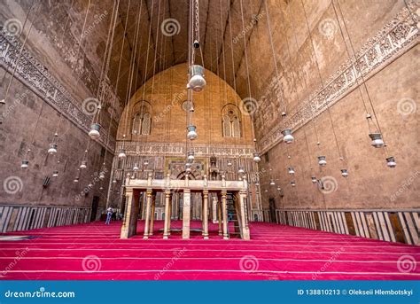 18112018 Cairo Egypt Interior Of The Main Hall For The Prayers Of