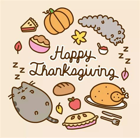 Pusheen Thanksgiving Wallpapers Wallpaper Cave