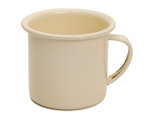 Taza De Mesa De Peltre Crema Sin Bordes Pppeltre