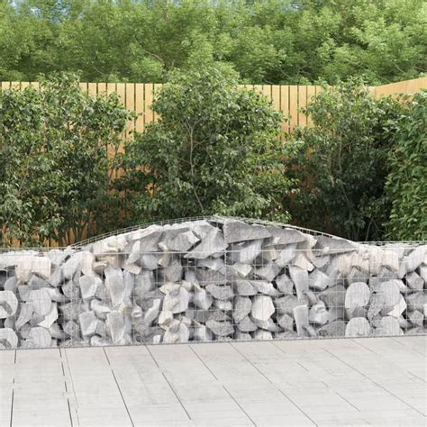 Maison Exclusive Paniers à gabions arqués 25 pcs 400x50x60 80 cm Fer