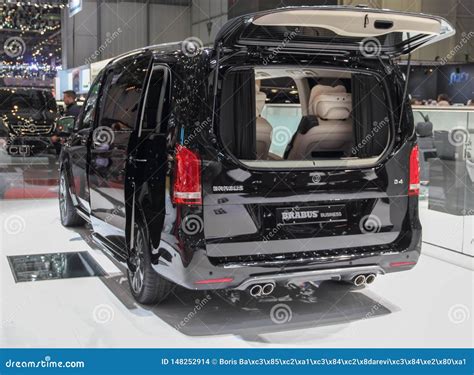 Switzerland Geneva March 9 2019 Brabus Business Plus Mercedes Benz V Class The 89th