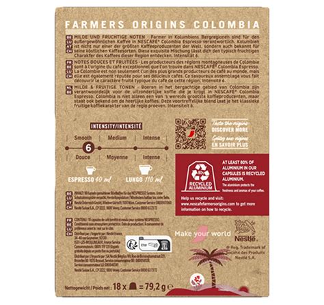 Capsules Compatibles With Nespresso Nescaf Farmers Origins Colombia X