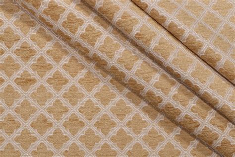 5 Yards Thibaut Cambridge Chenille Upholstery Fabric In Gold W73754