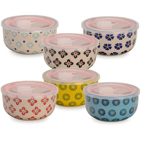 Buy Signature Housewares Microwavable Storage Bowls With Lids 26 Ounce