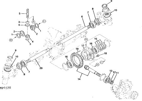 790 Tractor Compact Utility Front Axle And Differential Drive 4wd Epc John Deere Ch14588