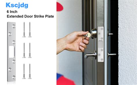 Deadbolt Strike Plate 6 Inch Door Strike Plate Extended Strike Plate