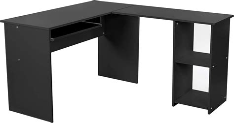 VASAGLE Computer Desk Large L Shape Desktop Stand Simple Mount