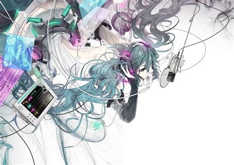 Wallpaper Drawing Illustration Anime Vocaloid Hatsune Miku