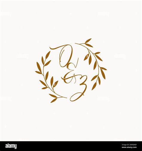 Oz Initial Wedding Monogram Logo Design Stock Vector Image Art Alamy