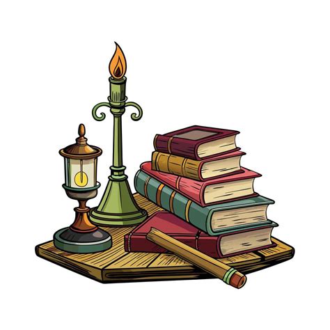 Old books concept illustration 47531606 Vector Art at Vecteezy