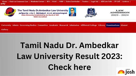 TNDALU Result OUT at tndalu.ac.in, Direct Link to Download UG and PG ...