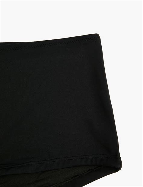 Siyah Kadın Yüksek Bel Bikini Altı 4SAK00006MM Koton