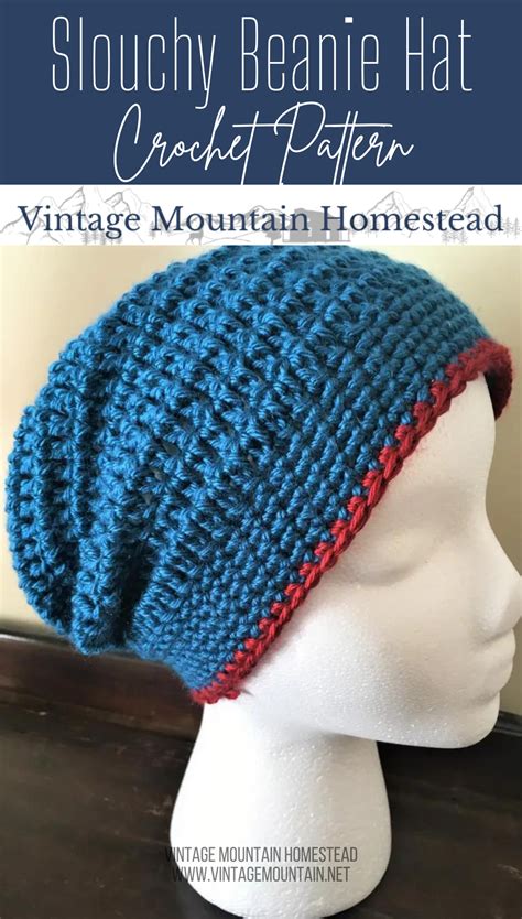 Slouchy Beanie Hat ⋆ Vintage Mountain Homestead