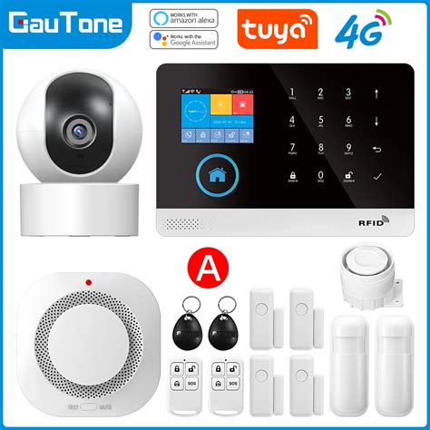 Gautone Pg G Wifi Alarm System Tuya Mhz Wireless Burglary